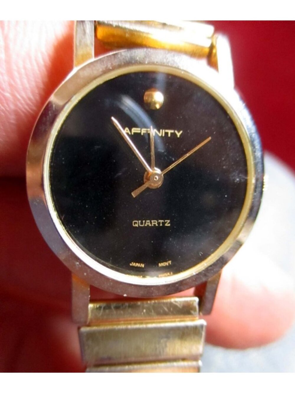 Affinity Black Face Quartz Ladies Watch DEAD BATTERY 30 DAY GUARANTEE
